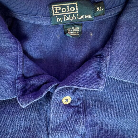 Polo Ralph Lauren Men's Blue with Green Logo, Extra Large - Picture 3 of 4